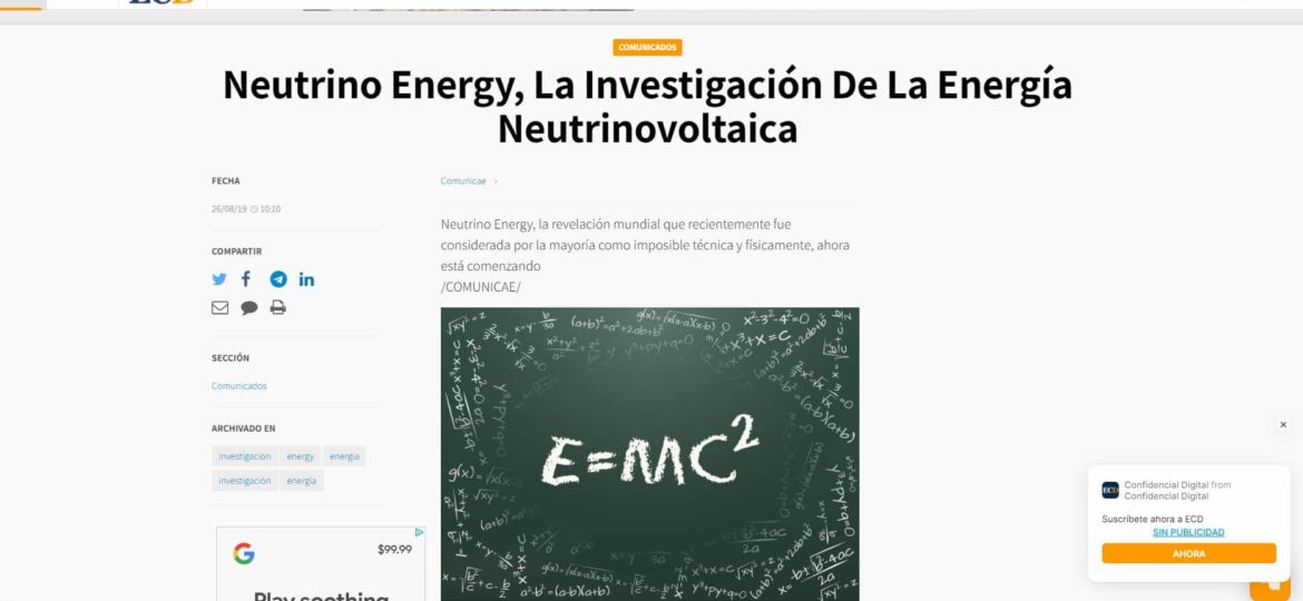 Neutrino Energy