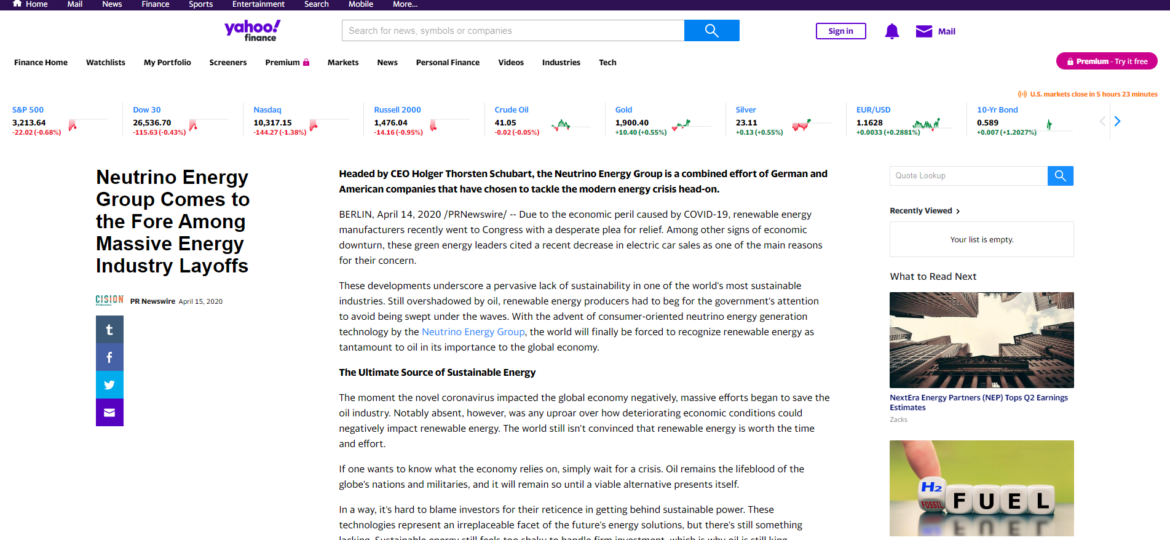 neutrino-energy-group-yahoo