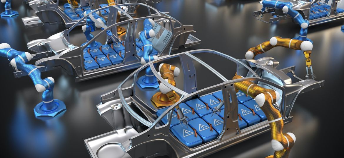 Elektrofahrzeuge in der Produktion