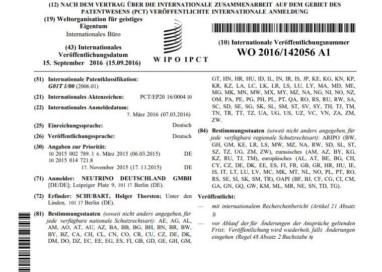 neutrino-patent