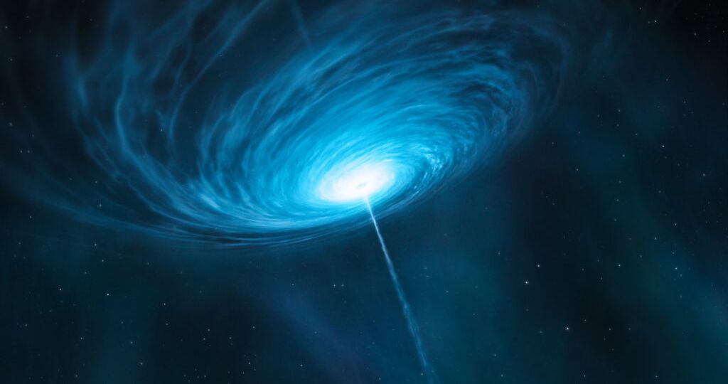 Artist’s impression of the quasar 3C 279