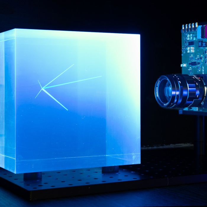 Neutrinos caught on camera: Testing the first prototype of a new elementary particle detector