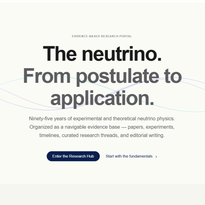 Oscillations, Detection, Cosmology, Applications: Neutrino Physics, All of It, in One Place