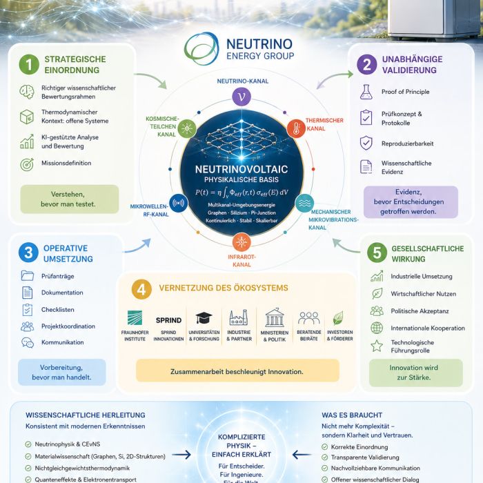 Neutrinovoltaic: Wissenschaft verstehen. Energie neu denken.